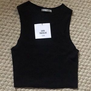Zara ribbed crop top size small